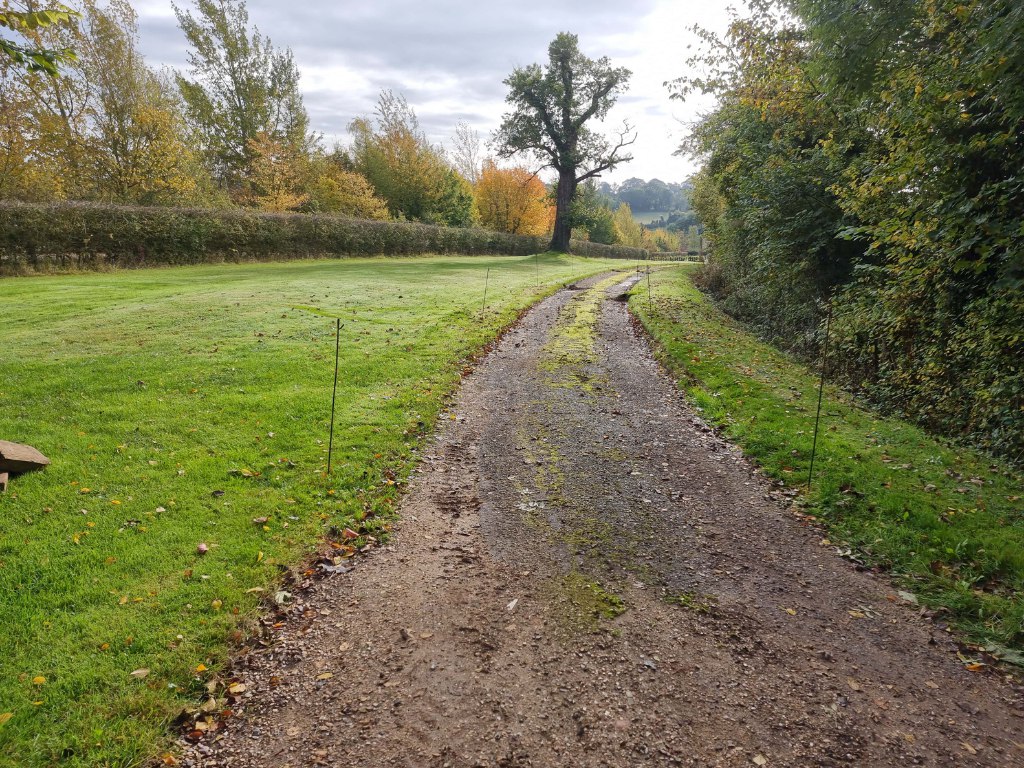 This is a large driveway which is just about to have a tar and chip driveway installed on by Gillingham Driveways